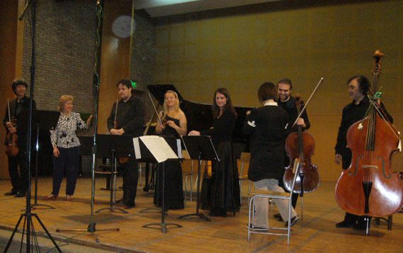 Concert in the Music Academy in Cluj, Romania